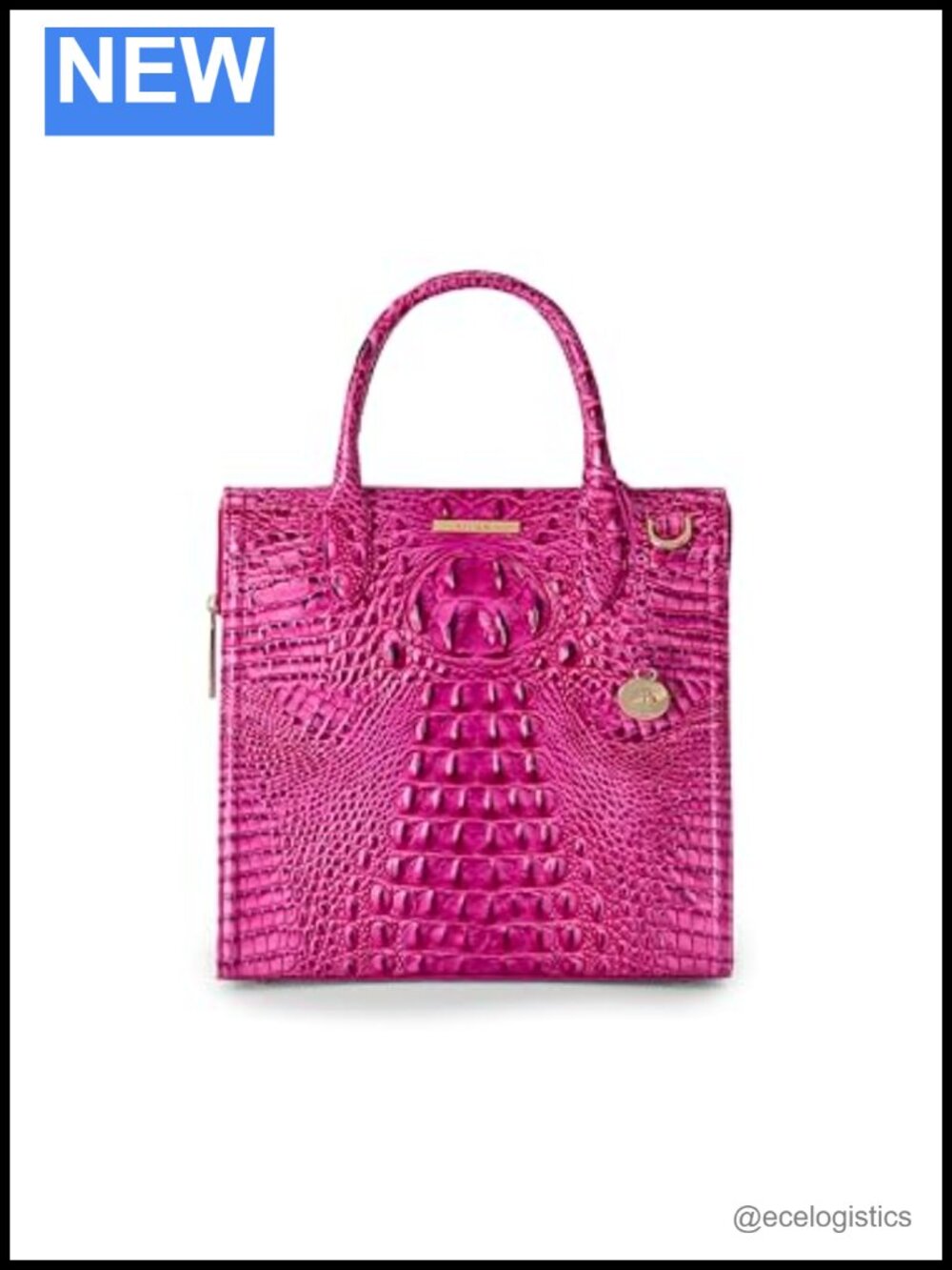 Leather Satchel Handbag with Crossbody Strap